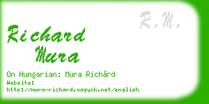 richard mura business card